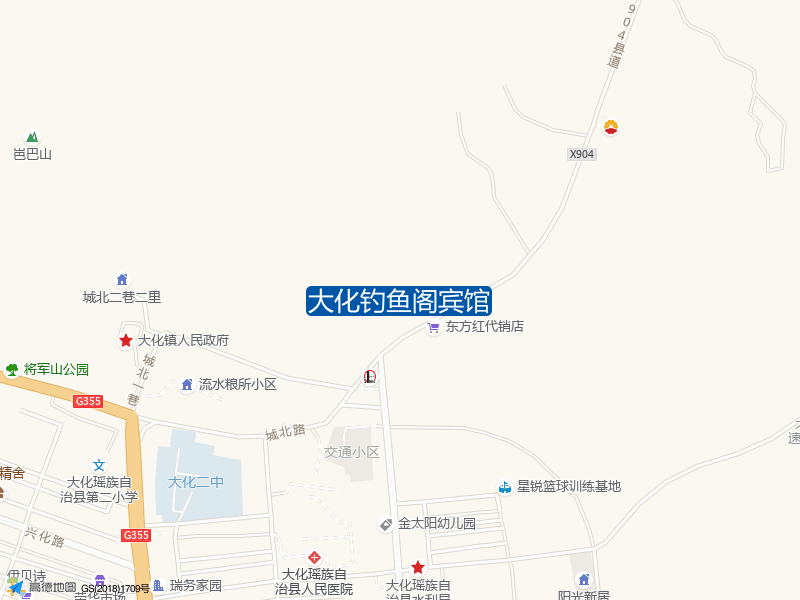 大化钓鱼阁宾馆钓点照片