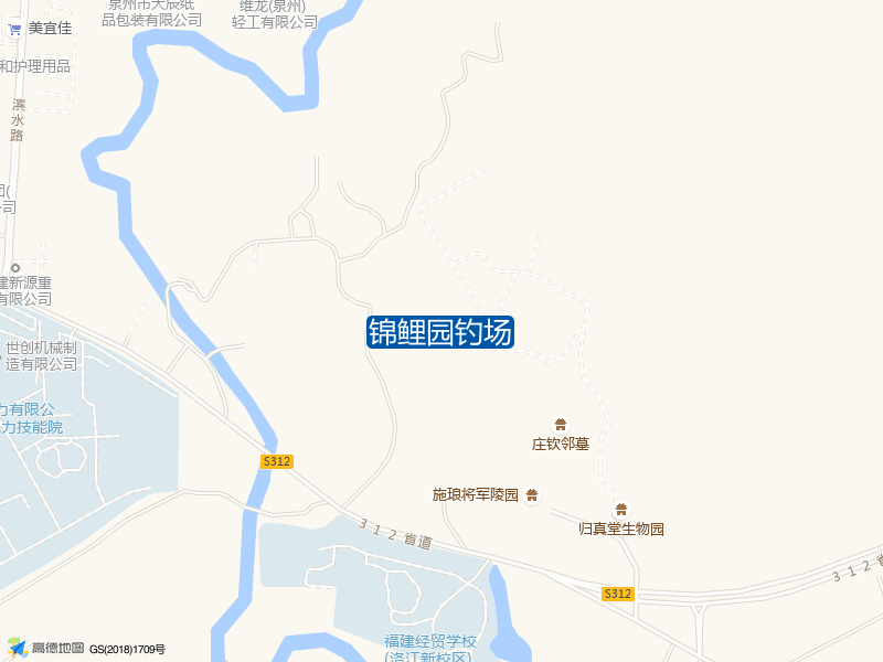 福建省泉州市洛江区X306锦鲤园钓场钓鱼点实景照片