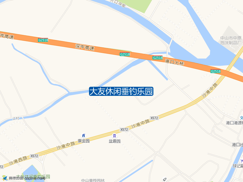 中山市西南路大友休闲垂钓乐园钓鱼点实景照片