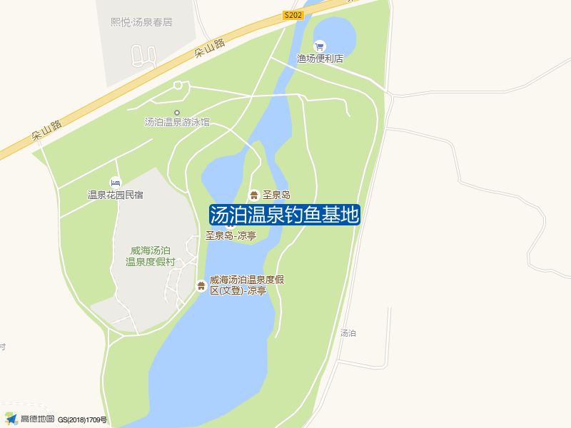 山东省威海市文登区汤泊温泉钓鱼基地钓鱼点实景照片