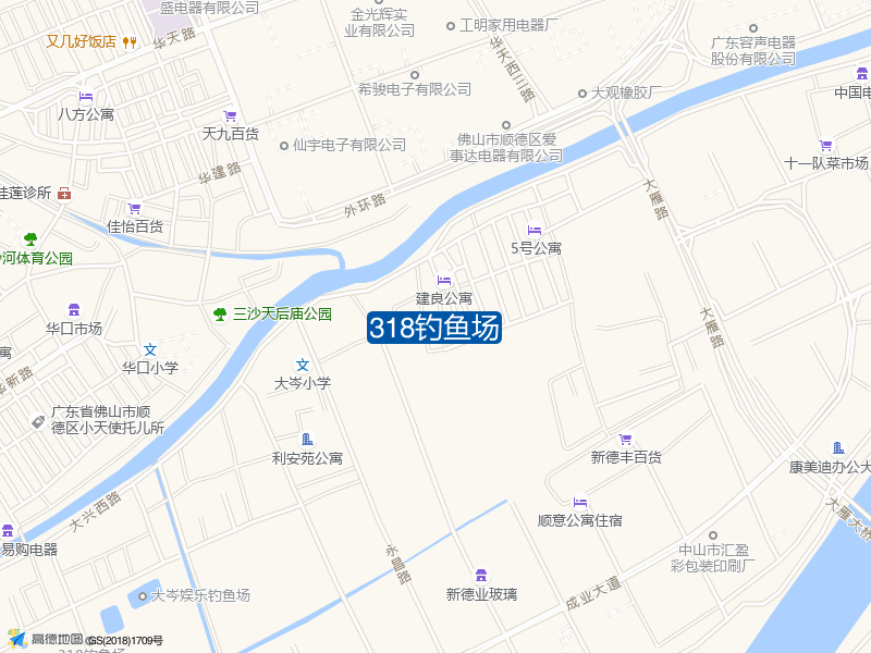 广东省中山市大岑沥嘉业路168号318钓鱼场钓鱼点实景照片