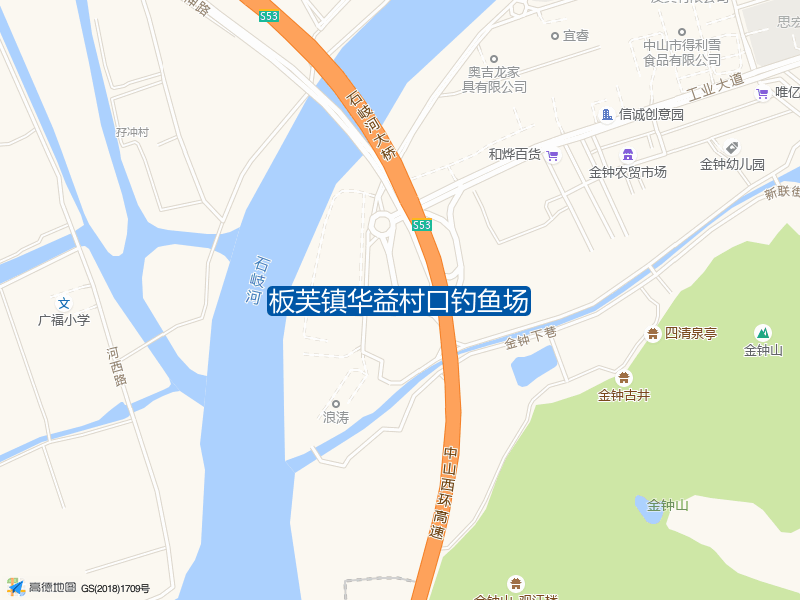 板芙镇华益村口钓鱼场钓点照片