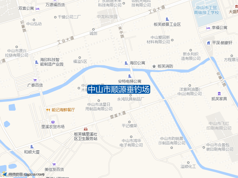 中山市顺源垂钓场钓点照片