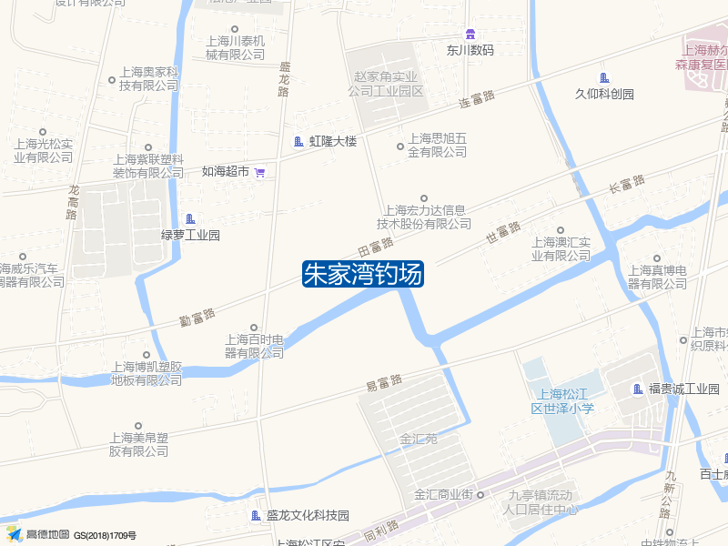 上海市松江区世富路朱家湾钓场钓鱼点实景照片