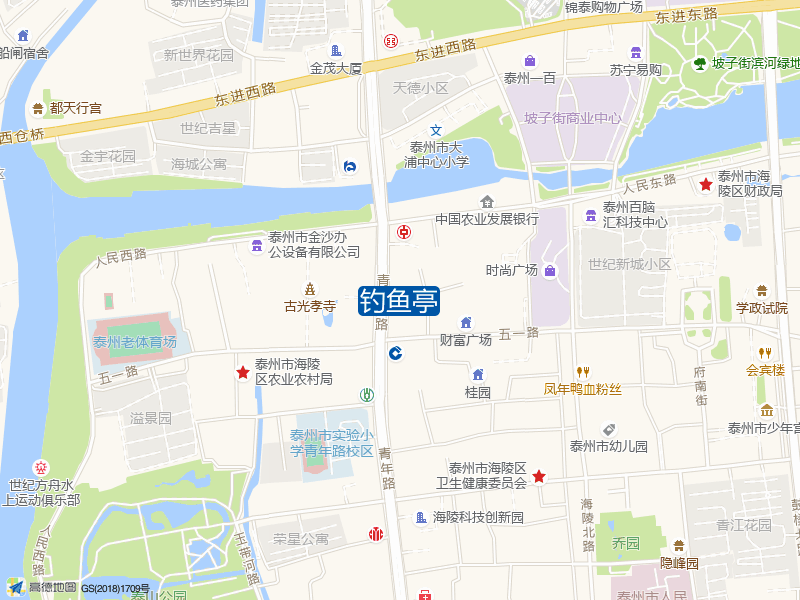 公园路4号泰山公园钓鱼亭钓鱼点实景照片