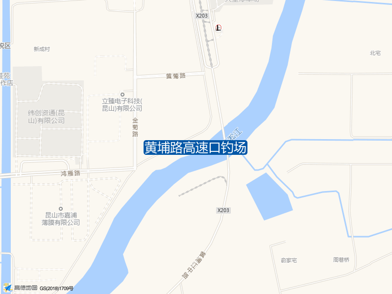 黄埔路高速口钓场钓点照片