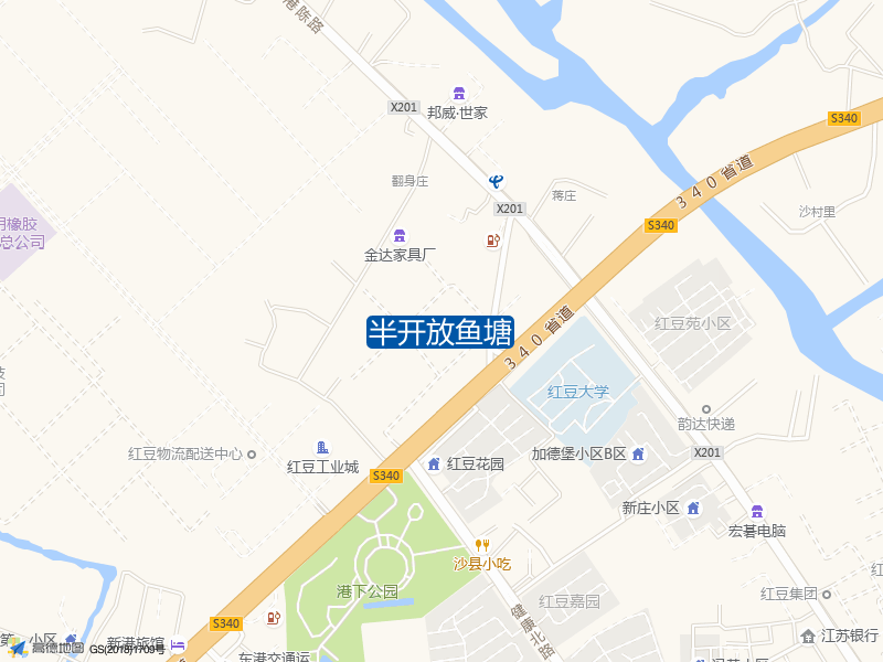 半开放鱼塘钓点照片