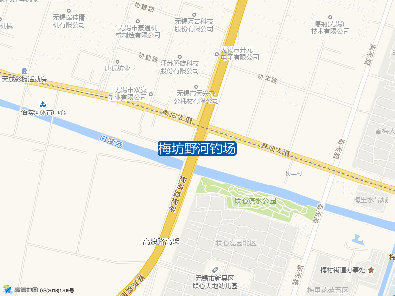 江苏省无锡市滨湖区锡甘路129号梅坊野河钓场钓鱼点实景照片