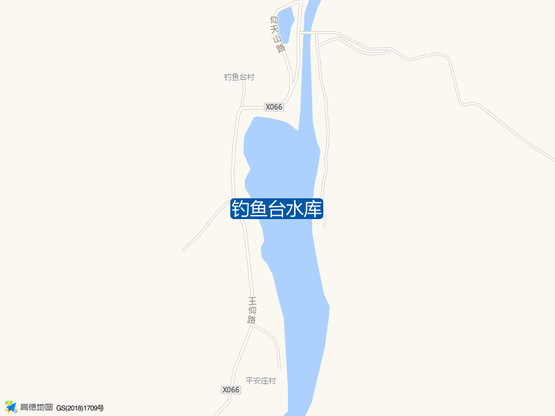 山东省潍坊市青州市王坟镇仰天山路钓鱼台水库钓鱼点实景照片