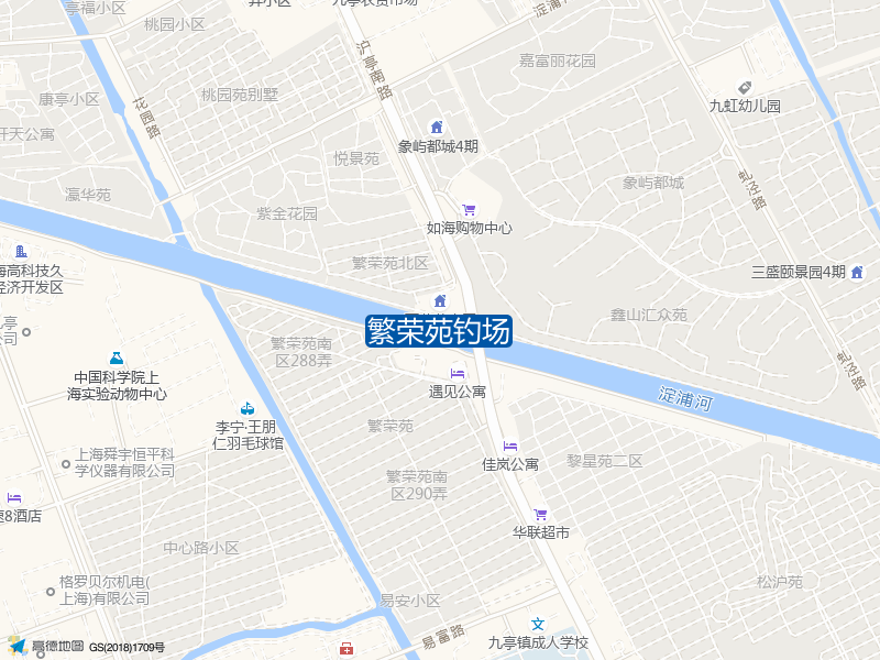 上海市松江区沪亭南路340号繁荣苑钓场钓鱼点实景照片