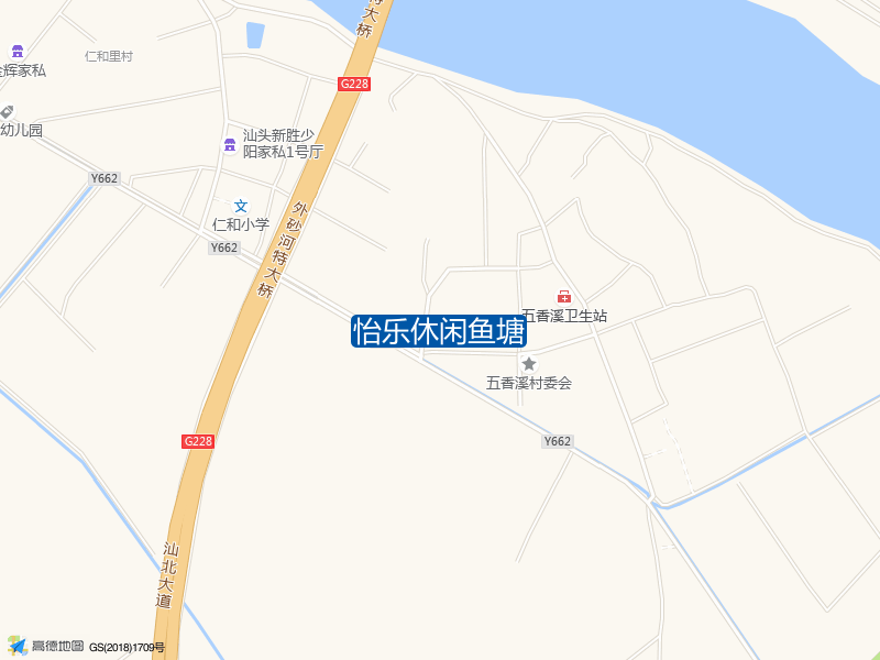 广东省汕头市龙湖区北中村怡乐休闲鱼塘钓鱼点实景照片