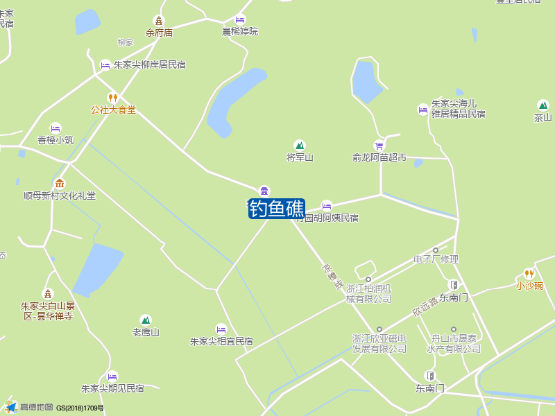 舟山市普陀区钓鱼礁钓鱼点实景照片