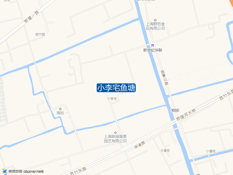 上海市嘉定区小李宅鱼塘钓鱼点实景照片