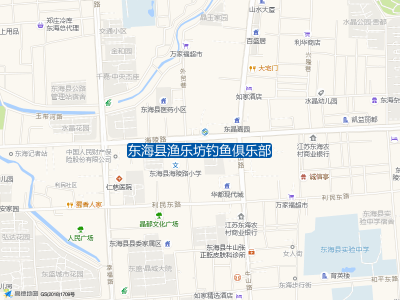 连云港市东海县和平西路晶苑小区东海县渔乐坊钓鱼俱乐部钓鱼点实景照片