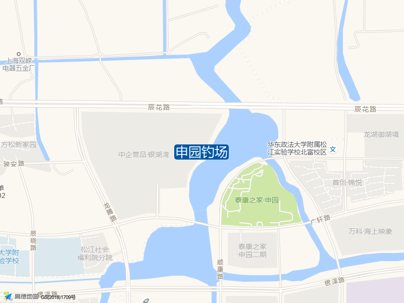 上海市松江区定恒路申园钓场钓鱼点实景照片