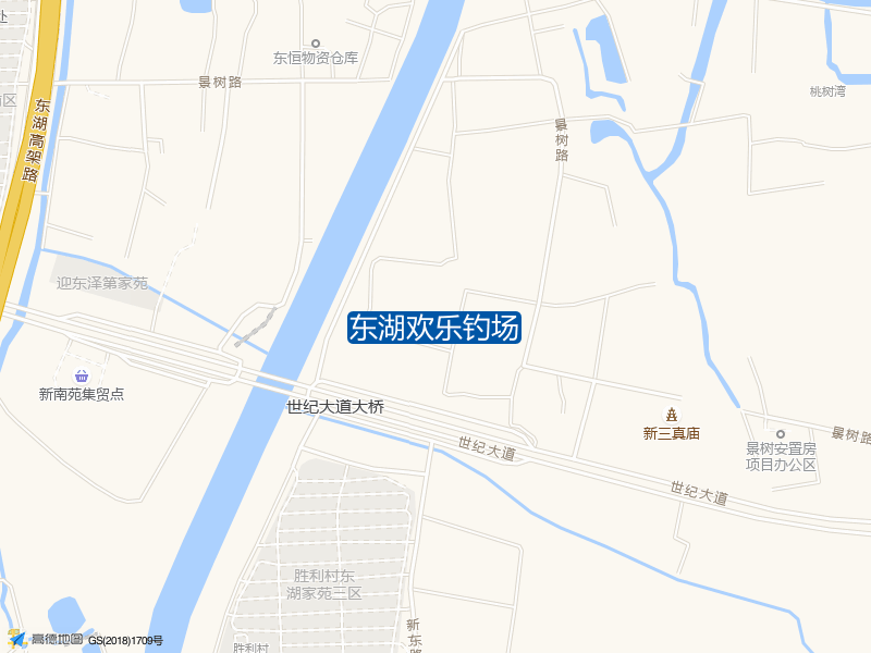 浙江省嘉兴市海宁市东湖高架路出口与临东路交叉口东南400米东湖欢乐钓场钓鱼点实景照片